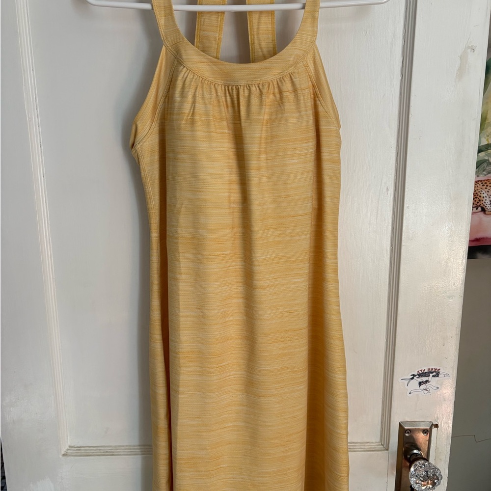 Prana yellow cantine dress nwt